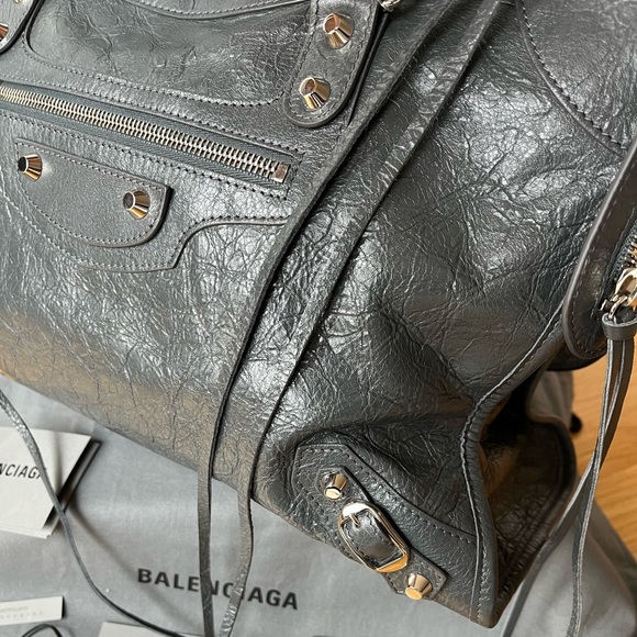 NEW Balenciaga City Bag Grey - Picture 7 of 14